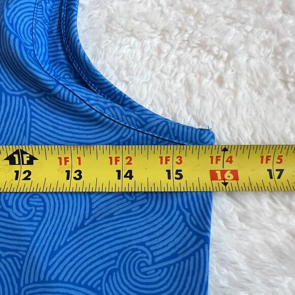 Columbia PFG Performance Womens Fishing Gear Tank Dress Size Small Blue/White - Picture 8 of 9